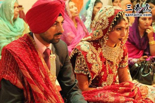 印度新婚夫妇